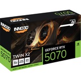 INNO3D GeForce RTX 5070 TWIN X2, Grafikkarte DLSS 5, 3x DisplayPort, 1x HDMI 2.1	