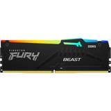 Kingston FURY DIMM 32 GB DDR5-6000, Arbeitsspeicher schwarz, KF560C36BBE2A-32, Beast RGB, INTEL XMP, AMD EXPO