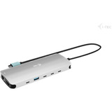 i-tec USB-C Metal Nano 3x Display Dock, Dockingstation aluminium, 2x HDMI, 1x USB-C Vvideo, Power Delivery 140W, Universal Charger 140 W