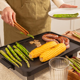 Cecotec Tischgrill Magnet 1800, Elektro-Grillplatte schwarz/silber, 1.800 Watt