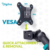 Digitus Single Design Monitorhalterung, 35", 10 kg schwarz