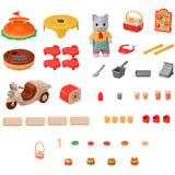 EPOCH Sylvanian Families - Mobiler Hamburger Imbiss mit Figur, Konstruktionsspielzeug 