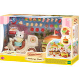 EPOCH Sylvanian Families - Mobiler Hamburger Imbiss mit Figur, Konstruktionsspielzeug 