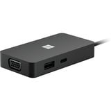 Microsoft Surface USB-C Travel Hub, Dockingstation schwarz, HDMI, RJ-45, USB-A, USB-C