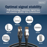 Digitus Patchkabel Cat 8.1 S-FTP 1 Meter schwarz