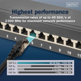 Digitus Patchkabel Cat 8.1 S-FTP 1 Meter schwarz