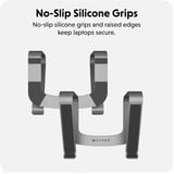  HyperSpace Ergonomischer Notebookständer, Halterung grau