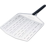 Ooni Premium Pizzaheber 12", perforiertes Aluminium, Grillbesteck silber/schwarz, für Pizzen bis ca. Ø 30cm
