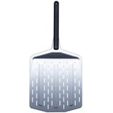 Ooni Premium Pizzaheber 12", perforiertes Aluminium, Grillbesteck silber/schwarz, für Pizzen bis ca. Ø 30cm