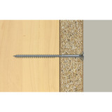 fischer Spanplattenschraube ClassicFast II 6,0x70 Senkkopf TX 200 Stück, mit Teilgewinde, verzinkt