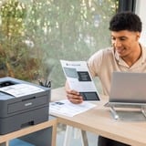 Brother HL-L2445DW, Laserdrucker dunkelgrau, USB, LAN, WLAN, Duplex (Druck)
