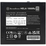 SilverStone HELA 1000Rz, PC-Netzteil schwarz, 1x 12-Pin High Power GPU, 5x PCIe, Kabelmanagement, 1000 Watt