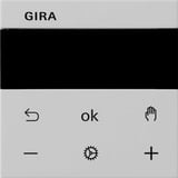 Gira Jalousie und Schaltuhr Display, Schalter grau, Retail