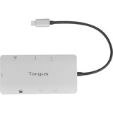 Targus Universal USB-C DV4K, Dockingstation silber, 100 W, USB-C, HDMI, 4K