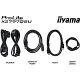 iiyama ProLite X2797QSU-B1, LED-Monitor 68.5 cm (27 Zoll), schwarz (matt), QHD, IPS, HDMI, DP, USB-Hub, Lautsprecher