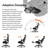 Cougar Gaming/Office-Stuhl Speeder NEO, Gaming-Stuhl schwarz