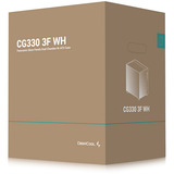  DeepCool CG330 3F WH, Tower-Gehäuse weiß, Panorama-Design