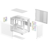  DeepCool CG330 3F WH, Tower-Gehäuse weiß, Panorama-Design