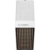 Fractal Design North Chalk White TG Clear, Tower-Gehäuse weiß/holz, Tempered Glass-Version