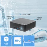 MSI Cubi NUC AI+ 3MG-007DE, Mini-PC schwarz, Windows 11 Pro