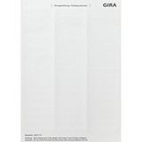 Gira Beschriftungsbogen 15,8 x 67 Millimeter weiß, Retail