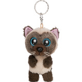 NICI Schlüsselanhänger GLUBSCHIS Siamkatze Selma, Schlüsselring beige