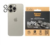  PanzerGlass Hoops Titanium, Schutzfolie titan, iPhone 15 Pro / 15 Max