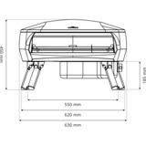Witt Pizzaofen ETNA Rotante 16" graphit, für Pizzen bis ca. Ø 40cm, rotierender Pizzastein