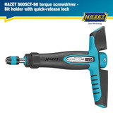 Hazet Drehmomentschraubendreher mit Quergriff schwarz/blau, 1 - 6 Nm, 1/4" Bitaufnahme