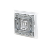 Busch-Jaeger Wippe mit Symbol Stecker mit transparenter Kalotte weiß, Retail
