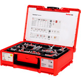 fischer Dübel DuoLine Tanos-Box M173 hellgrau/rot, 713-teilig
