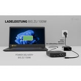 i-tec USB-C Dual HDMI Docking Station, Dockingstation schwarz, Power Delivery 100 W, HDMI