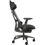 ASUS ROG Destrier Gaming-Stuhl black schwarz/grau, mobile Gaming-Armstützmodus, Akustikpaneel