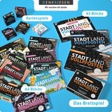 Denkriesen Stadt Land Vollpfosten - Fußball Edition, Partyspiel A4-Spielblock