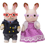 EPOCH Sylvanian Families - Schokoladenhasen Großeltern, Konstruktionsspielzeug 