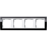 Gira Abdeckrahmen vierfach schwarz, Retail