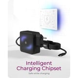 ICY BOX Steckerladegerät IB-PS111-PD, USB-C schwarz, PD 3.0 65W, 150cm Kabel