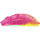 SteelSeries Aerox 3 Wireless Gen 2 MagentaHaze, Gaming-Maus magenta/transparent