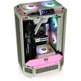Thermaltake The Tower 300 Matcha Plum, Tower-Gehäuse hellgrün/rosa, Tempered Glass