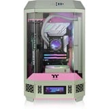 Thermaltake The Tower 300 Matcha Plum, Tower-Gehäuse hellgrün/rosa, Tempered Glass