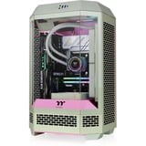 Thermaltake The Tower 300 Matcha Plum, Tower-Gehäuse hellgrün/rosa, Tempered Glass