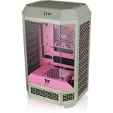 Thermaltake The Tower 300 Matcha Plum, Tower-Gehäuse hellgrün/rosa, Tempered Glass