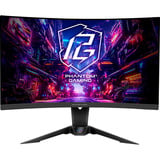 ASRock PG27QRT2A, Gaming-Monitor 68.6 cm (27 Zoll), schwarz, QHD, VA, Curved, Free-Sync, Wi-Fi-Antenne, 180Hz Panel
