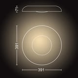 Philips HUE White Ambiance Still Deckenleuchte, LED-Leuchte weiß, inkl. Hue Dimmschalter