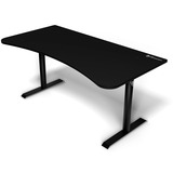 Arozzi Arena Gaming-Tisch, Pure Black schwarz, vollflächiges Mikrofaser-Mauspad