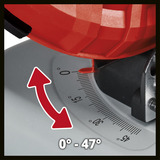 EINHELL Power X-Change Akku-Bandsäge TE-MB 18/127 U Li-Solo, 18Volt rot/schwarz, ohne Akku und Ladegerät, mit Untergestell