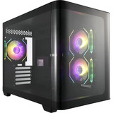 FSP S380, Tower-Gehäuse schwarz, Tempered Glass x 2