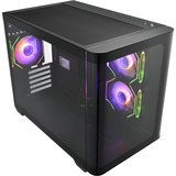 FSP S380, Tower-Gehäuse schwarz, Tempered Glass x 2