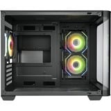 FSP S380, Tower-Gehäuse schwarz, Tempered Glass x 2