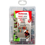 fischer Profi-Box DuoPower / DuoTec + Schrauben, Dübel hellgrau/rot, 87-teilig, mit Schrauben